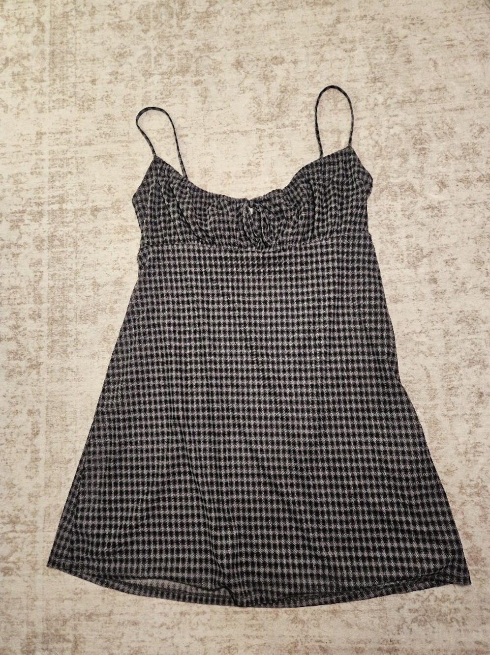 Aeropostale Black & Grey Babydoll 90's Slip Dress